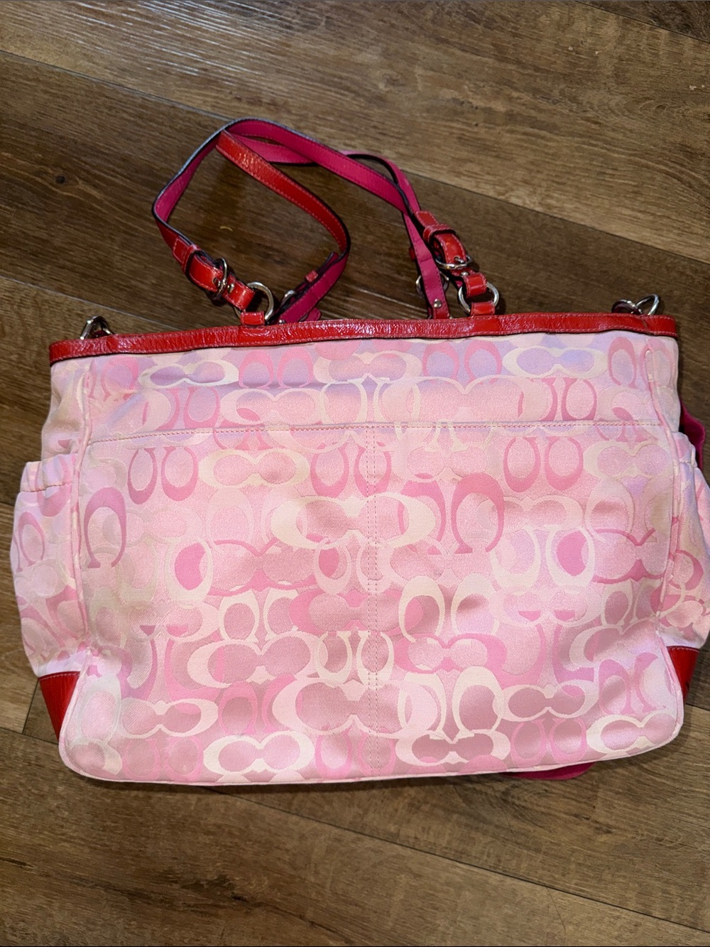 Coach y2k pink optic travel weekender bag with handtag - Picture 4 of 17